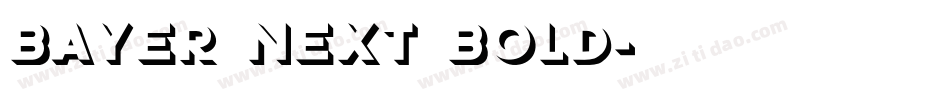 Bayer Next Bold字体转换